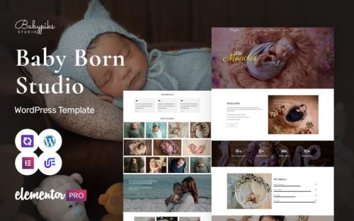 Babypiks - Newborn Photography WordPress Elementor Theme theme free